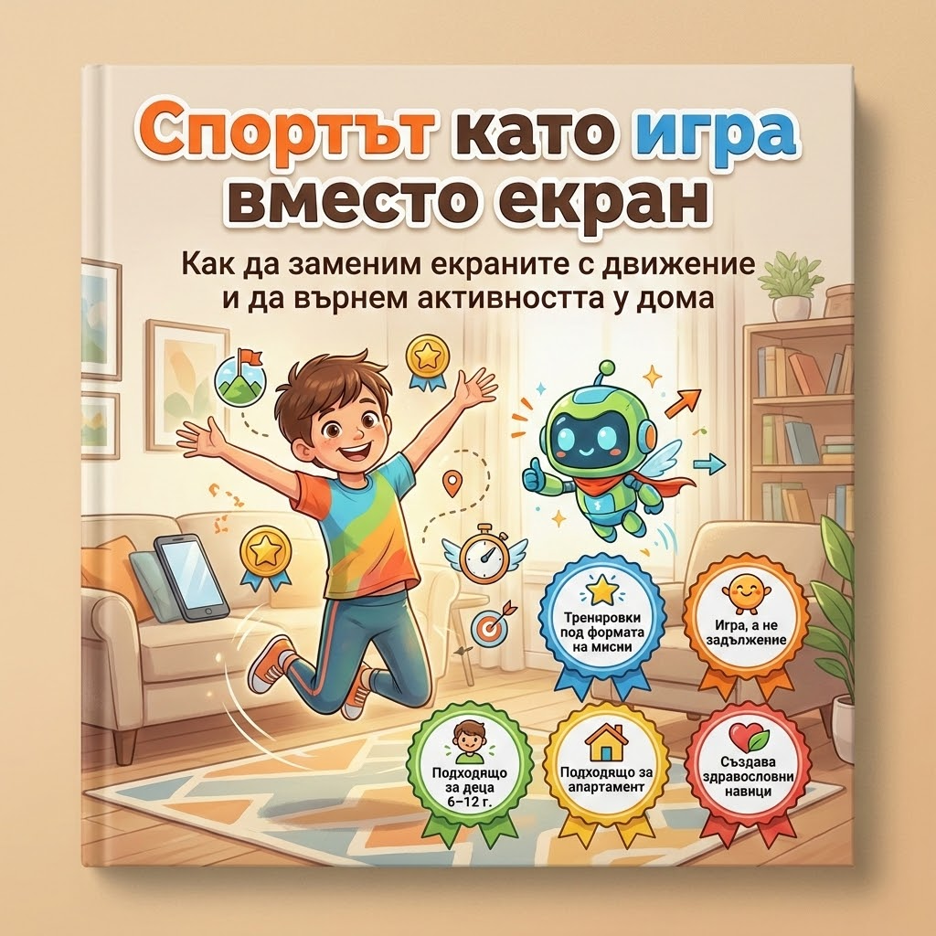 Спортът като игра вместо екран: Как да заменим екраните с движение и да върнем активността у дома