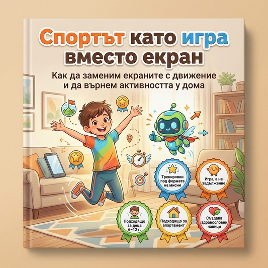 Спортът като игра вместо екран: Как да заменим екраните с движение и да върнем активността у дома